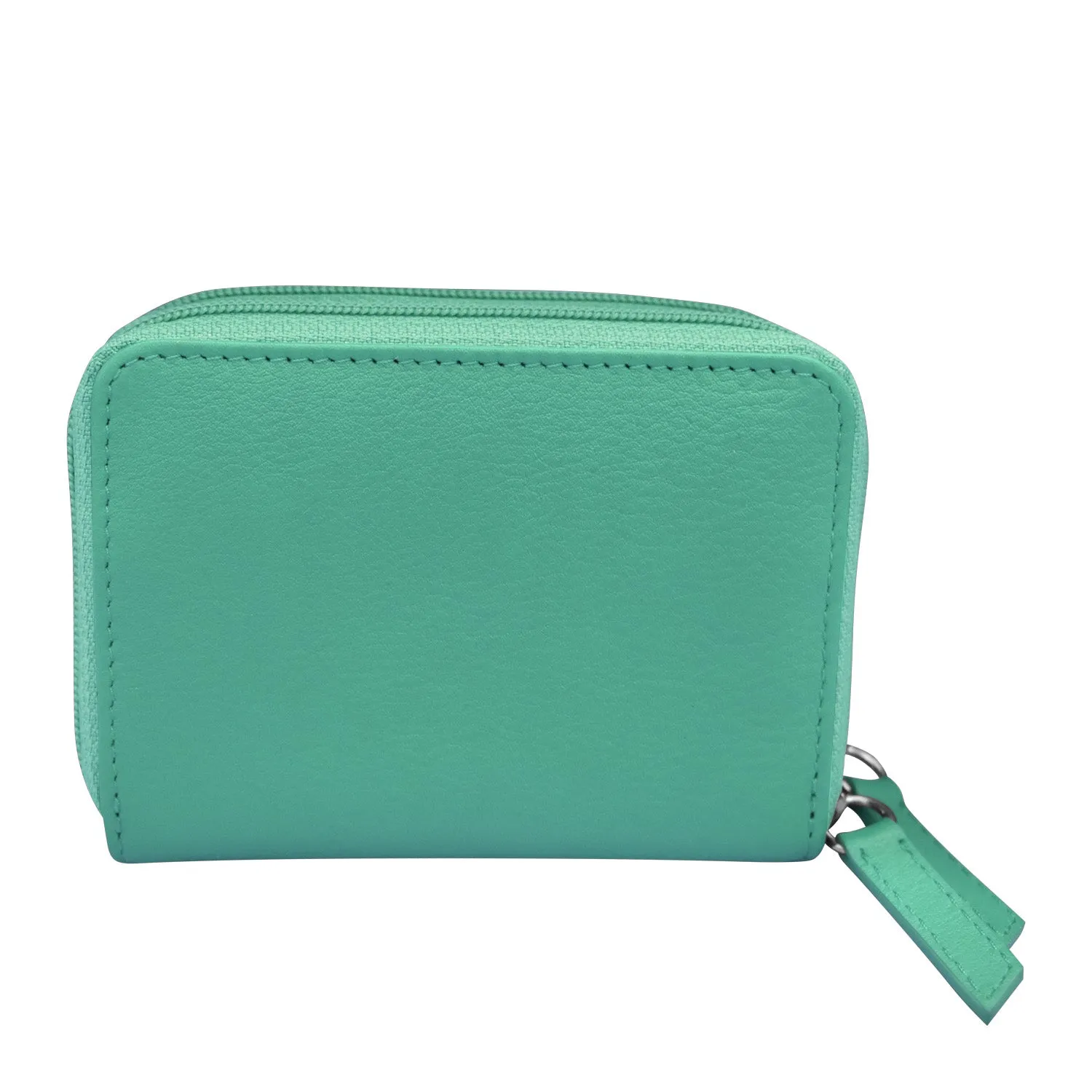 Double Zip Accordion Credit Card Holder
