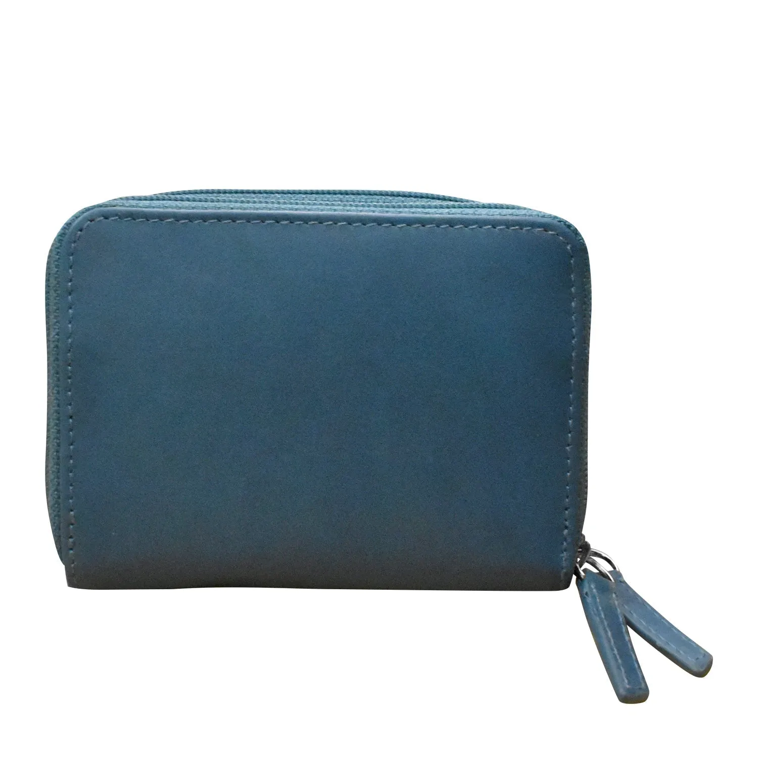 Double Zip Accordion Credit Card Holder
