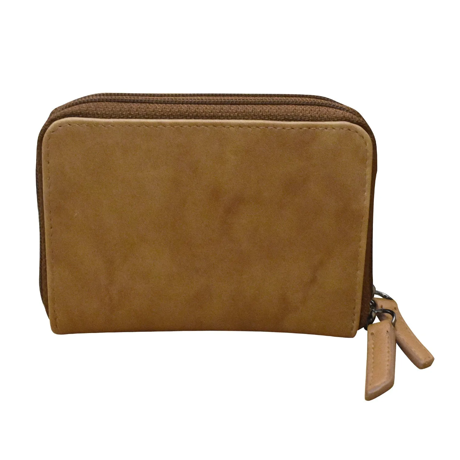 Double Zip Accordion Credit Card Holder