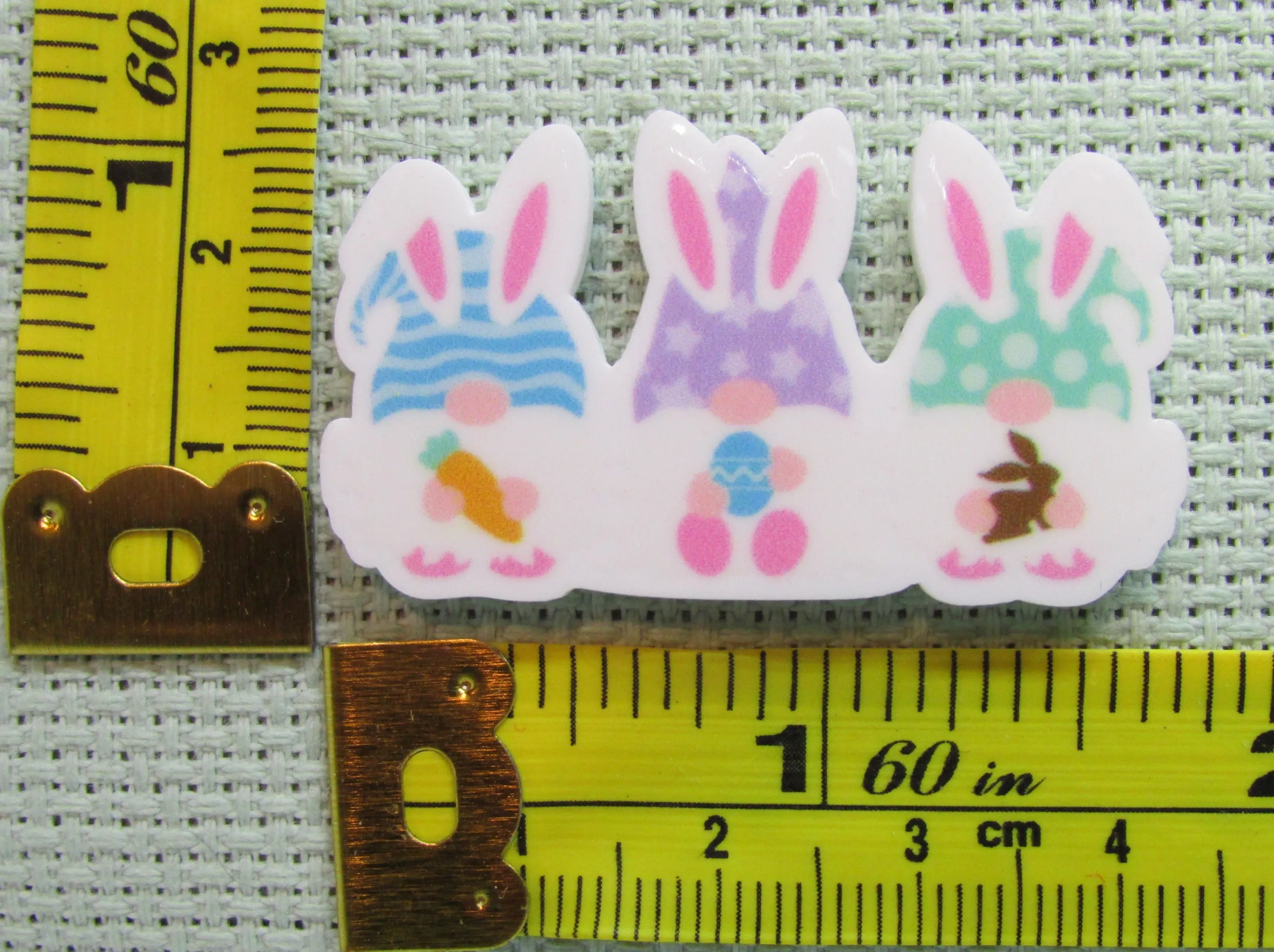 Easter Bunny Gnome Trio Needle Minder, Cover Minder, Magnet