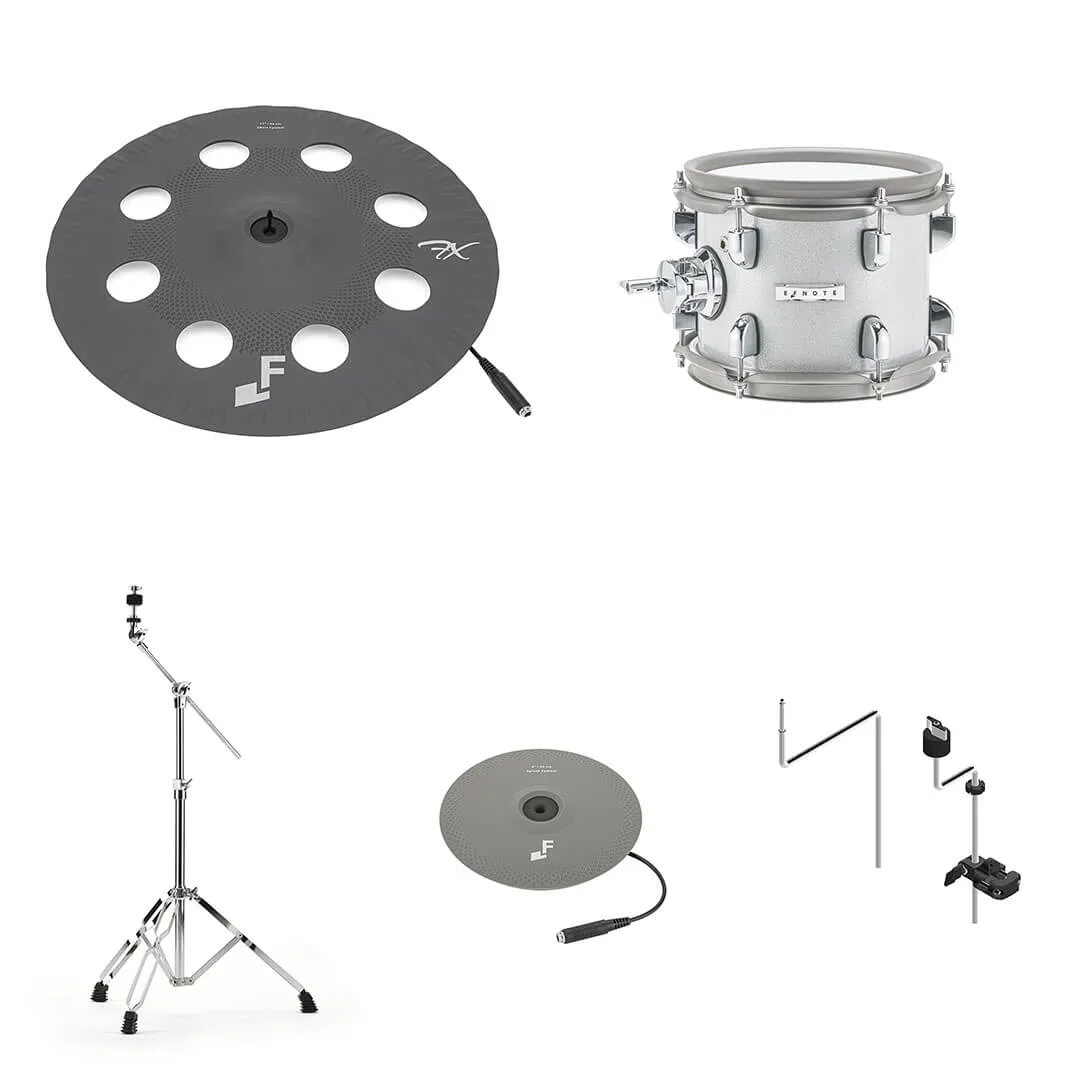 EFNOTE PRO 507 Complete Electronic Drum Set White Sparkle
