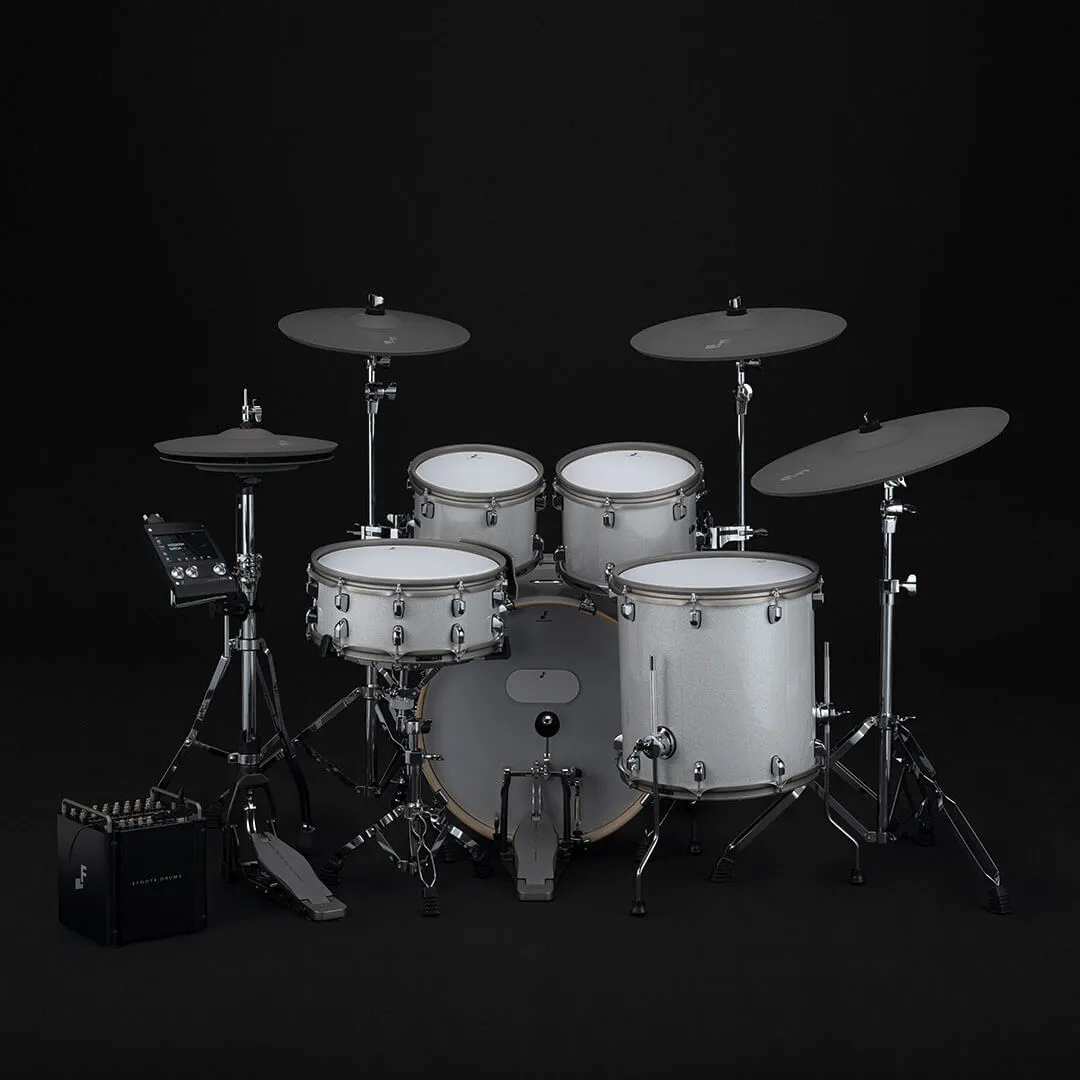 EFNOTE PRO 701 Traditional Electronic Drum Set White Sparkle