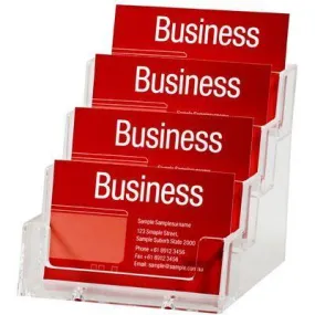 Esselte Business Card Holder Landscape 4 Tier 4 Slots