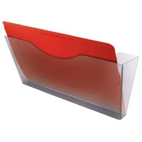 Esselte Document Pocket Wall Mount Landscape Foolscap Clear