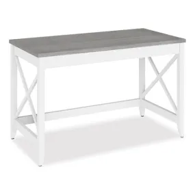 Farmhouse Writing Desk, 47.24" X 23.62" X 29.53", Gray