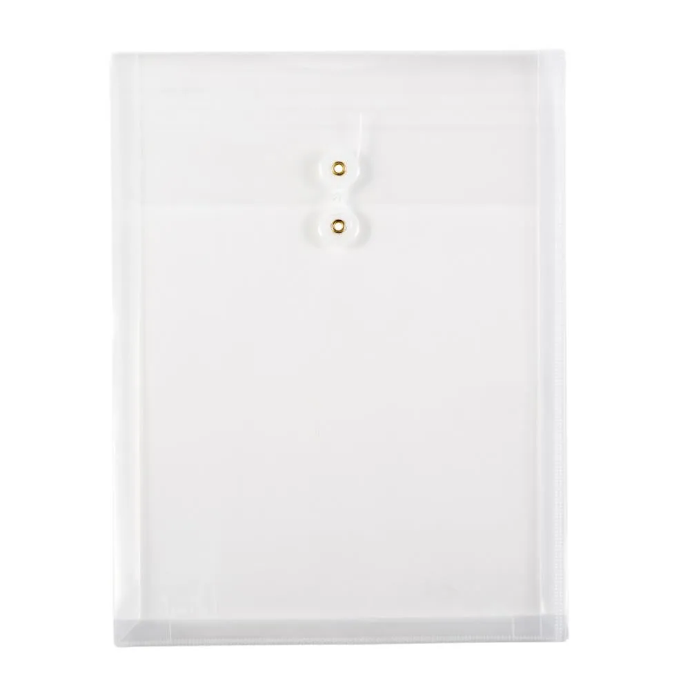 Filexec Poly Envelope With String Letter Size Clear
