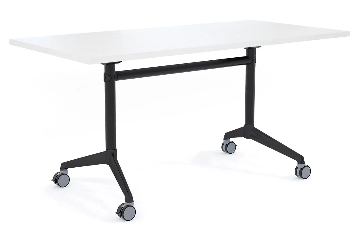 Flip Top / Folding Mobile Meeting Room Table Blackjack [1400L x 700W]