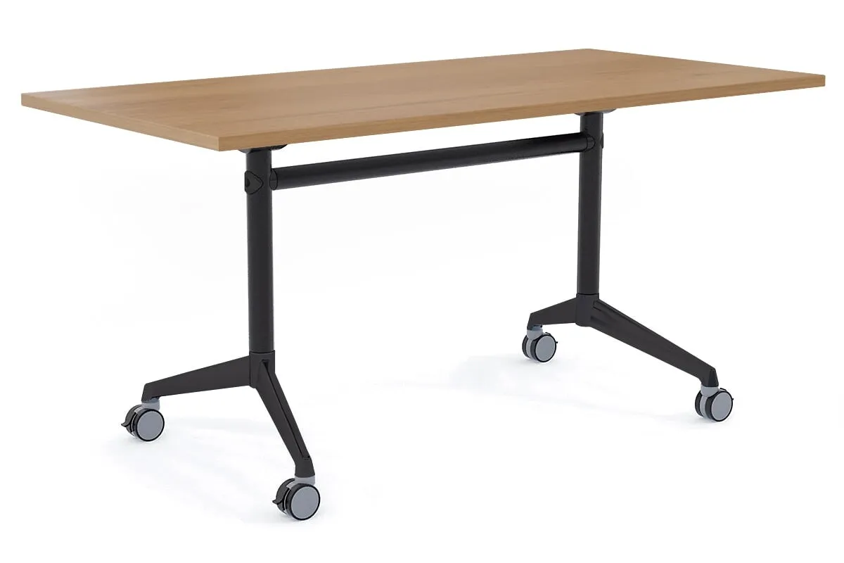 Flip Top / Folding Mobile Meeting Room Table Blackjack [1600L x 800W]