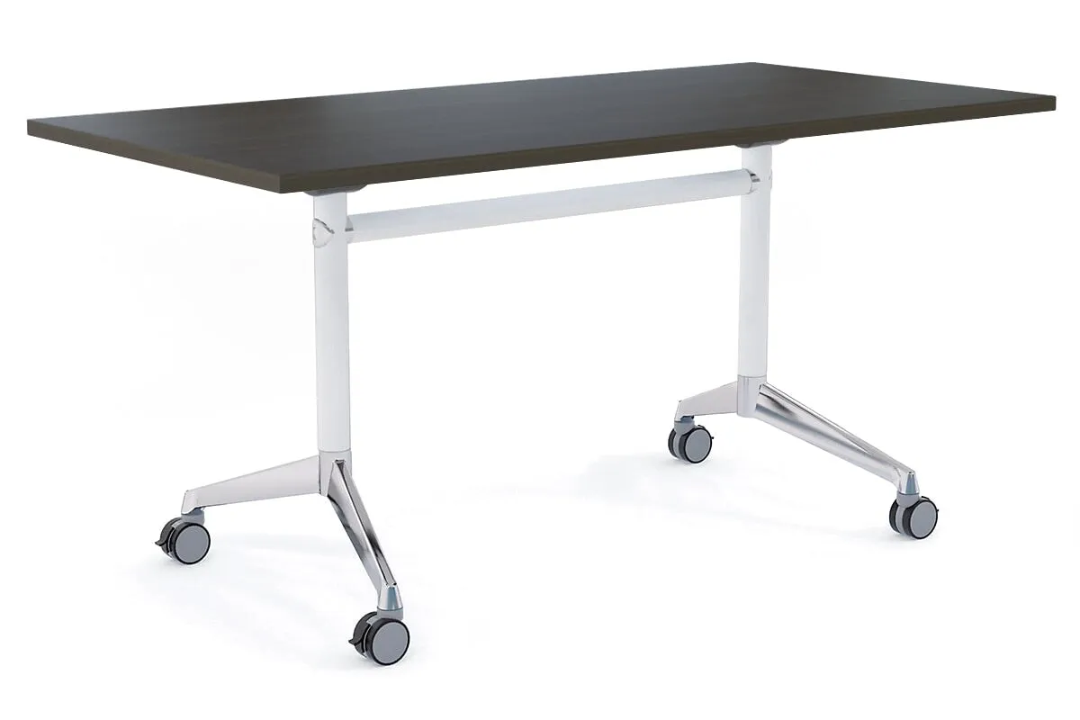 Flip Top / Folding Mobile Meeting Room Table Blackjack [1600L x 800W]
