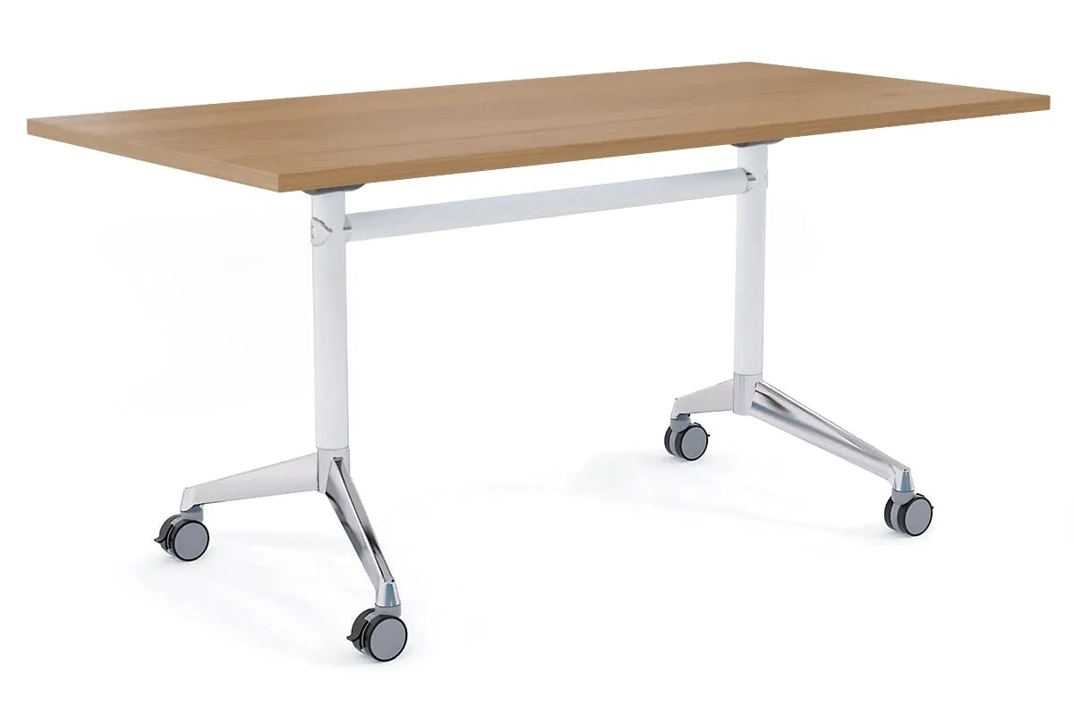 Flip Top / Folding Mobile Meeting Room Table Blackjack [1600L x 800W]