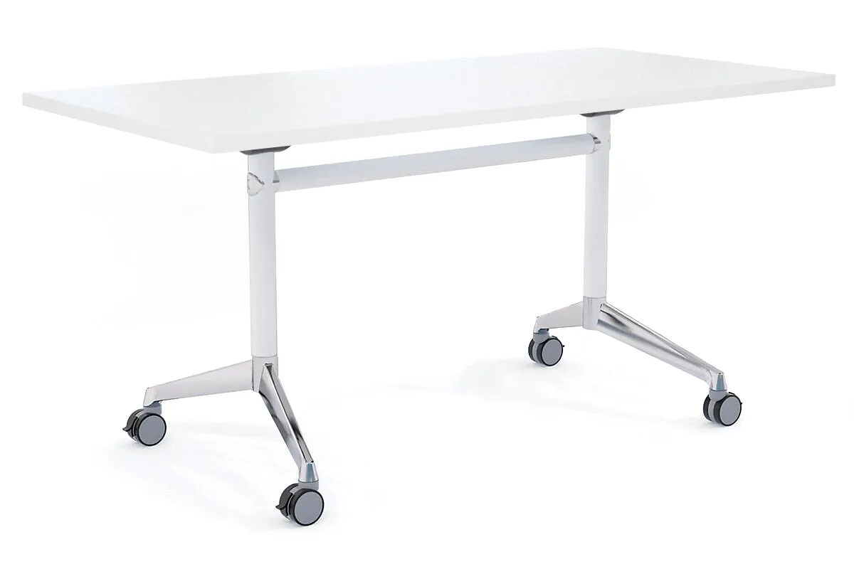 Flip Top / Folding Mobile Meeting Room Table Blackjack [1800L x 700W]