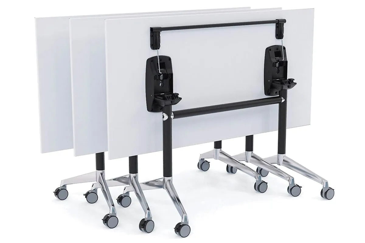 Flip Top / Folding Mobile Meeting Room Table Blackjack [1800L x 700W]