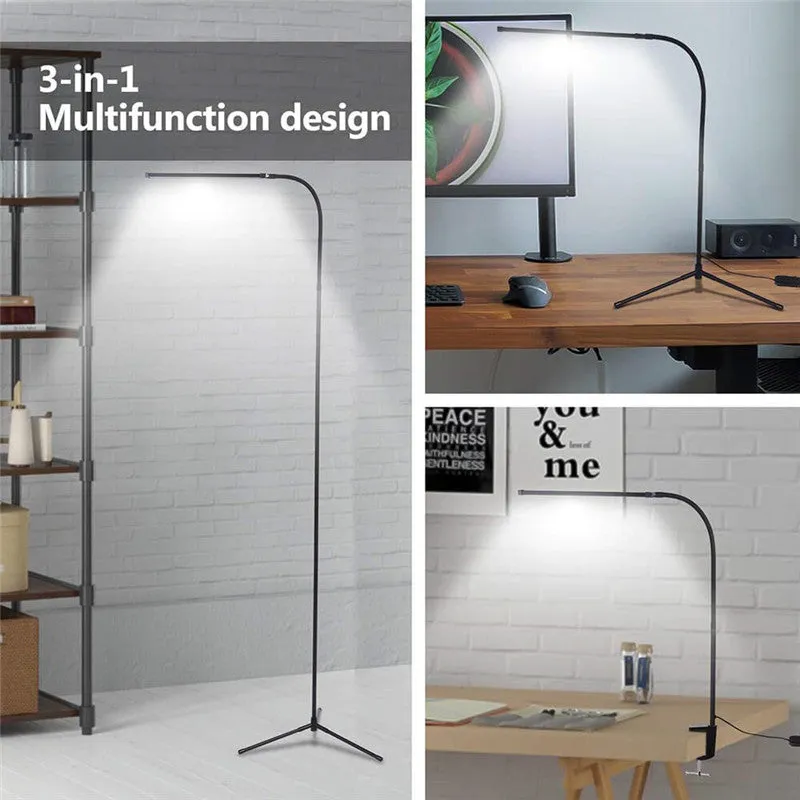 Floor Lamp 3IN1 Modern Stand Dimmer USB Desk Lamp Reading Light Fixture
