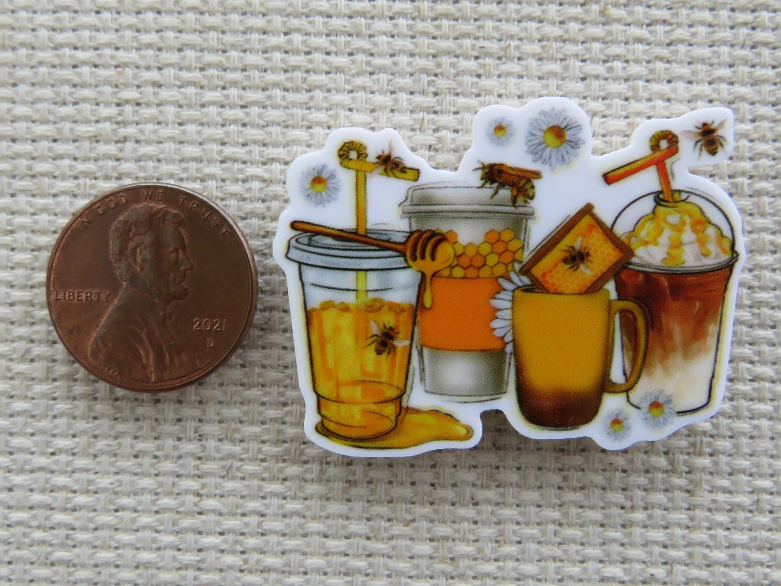 Four Favorite Honey Flavored Drinks Needle Minder, Cover Minder, Magnet