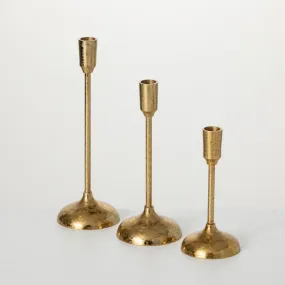 Gold Candle Holders-3 Sizes