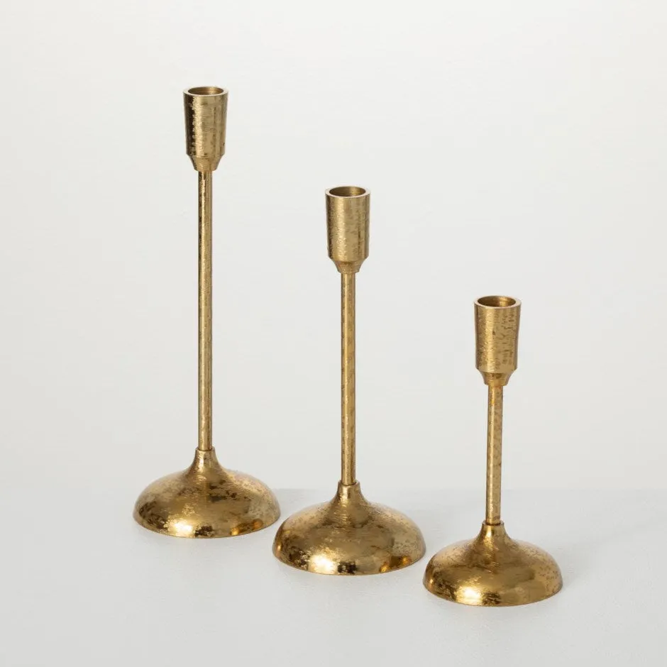 Gold Candle Holders-3 Sizes