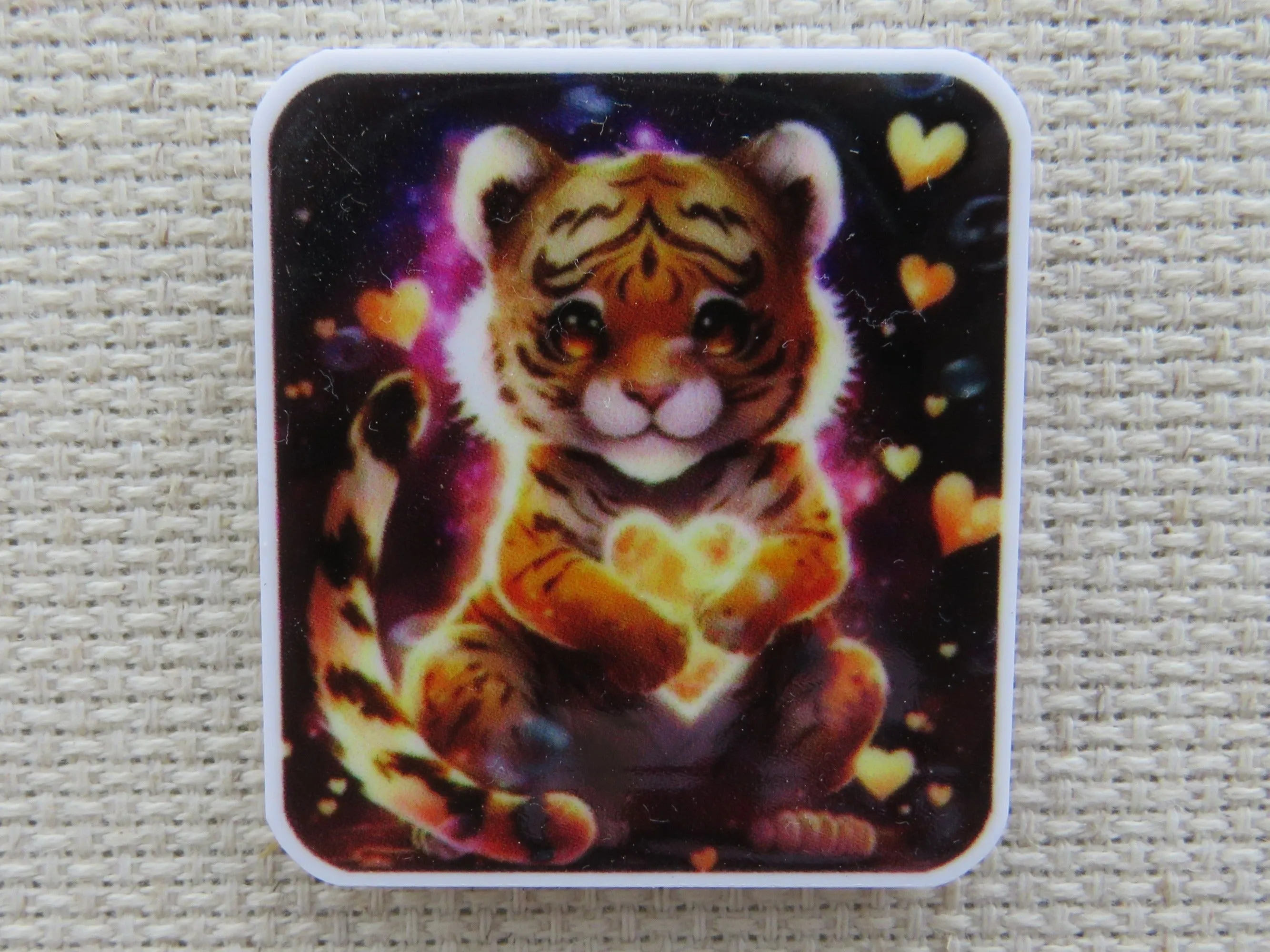 Golden Tiger Cub Love Needle Minder, Cover Minder, Magnet