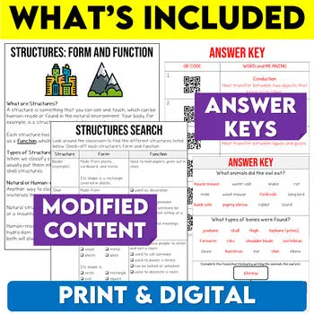 Grade 7 Science Modified Bundle