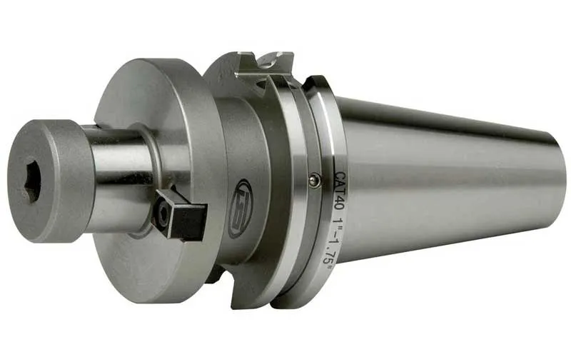 GS-531-206: 1-1/2 in. Dia. Arbor, CAT40 Shell Mill Holder Adapter, with 4 in. Projection, 3/4-16 Threads