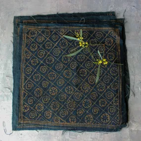 Handwoven Hemp Batik Placemat Panels