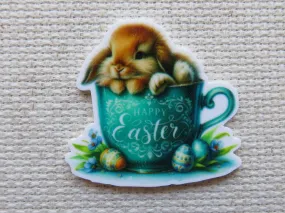 Happy Easter Bunny Tea Needle Minder, Cover Minder, Magnet