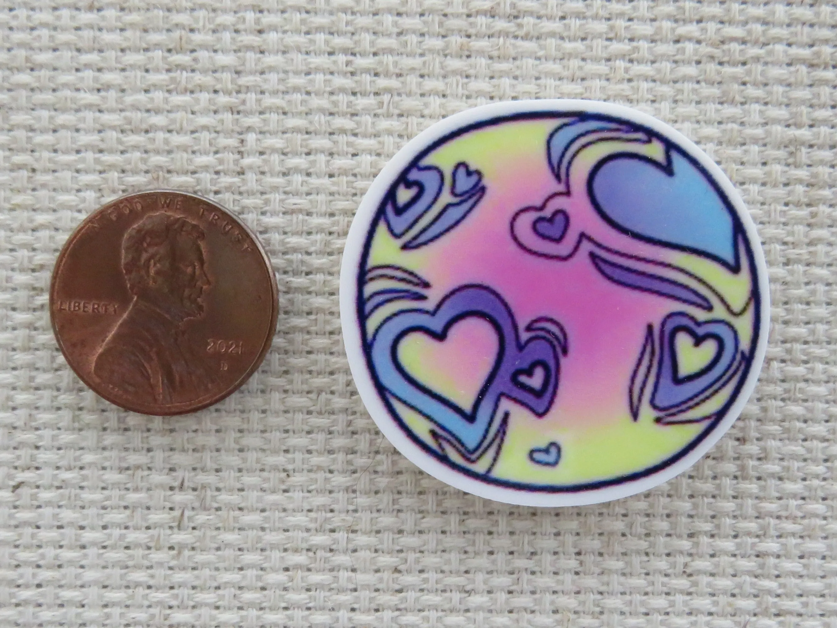 Heart Crater Planet Needle Minder, Cover Minder, Magnet LAST ONE!