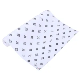 Heart Home Shelf Liner | EVA Kitchen Cabinet Shelf Mat | Anti-Slip Bathroom Mat | Fridge Mat | Table Mat | Star Print Print Wardrobe Mat | 10 Meter | White