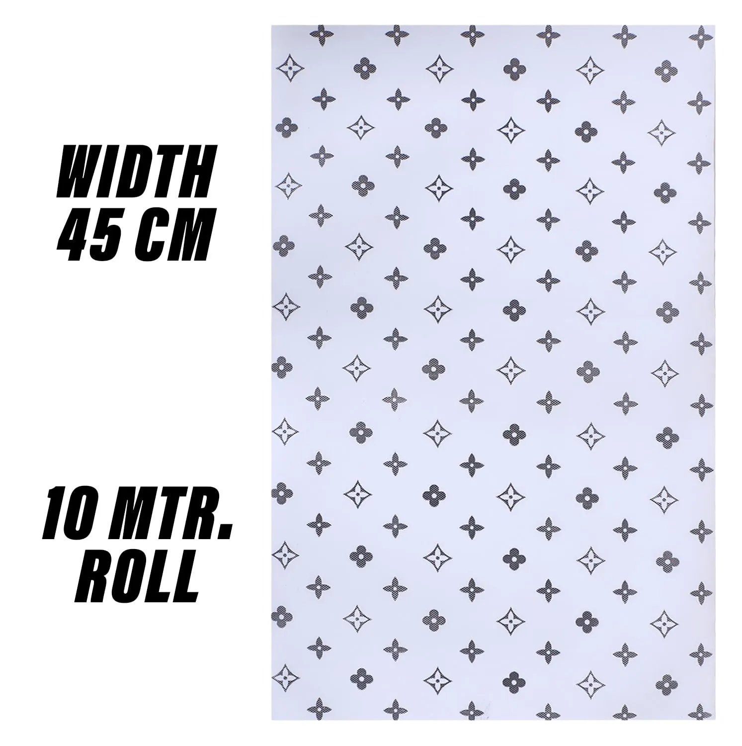 Heart Home Shelf Liner | EVA Kitchen Cabinet Shelf Mat | Anti-Slip Bathroom Mat | Fridge Mat | Table Mat | Star Print Print Wardrobe Mat | 10 Meter | White