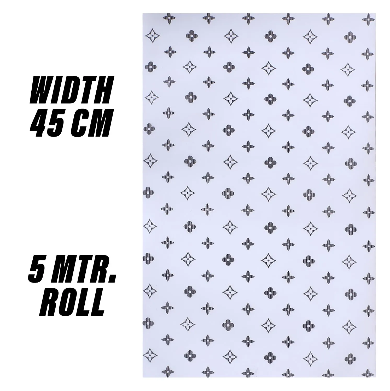 Heart Home Shelf Liner | EVA Kitchen Cabinet Shelf Mat | Anti-Slip Bathroom Mat | Fridge Mat | Table Mat | Star Print Print Wardrobe Mat | 5 Meter | White