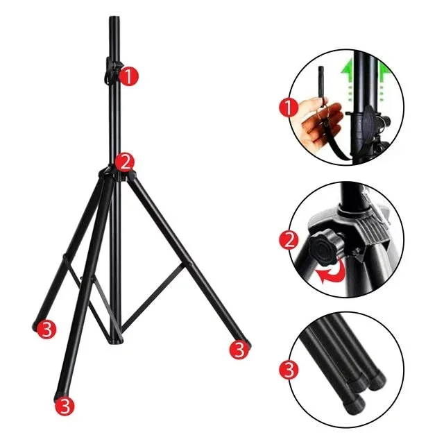 Heavy Duty Tripod Speaker Stand with Speaker Mounting Plate