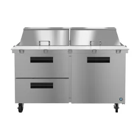 Hoshizaki SR48B-18MD4 48" Steelheart B Series Stainless Steel Sandwich/Salad Prep Table with Refrigerated Base, 115v