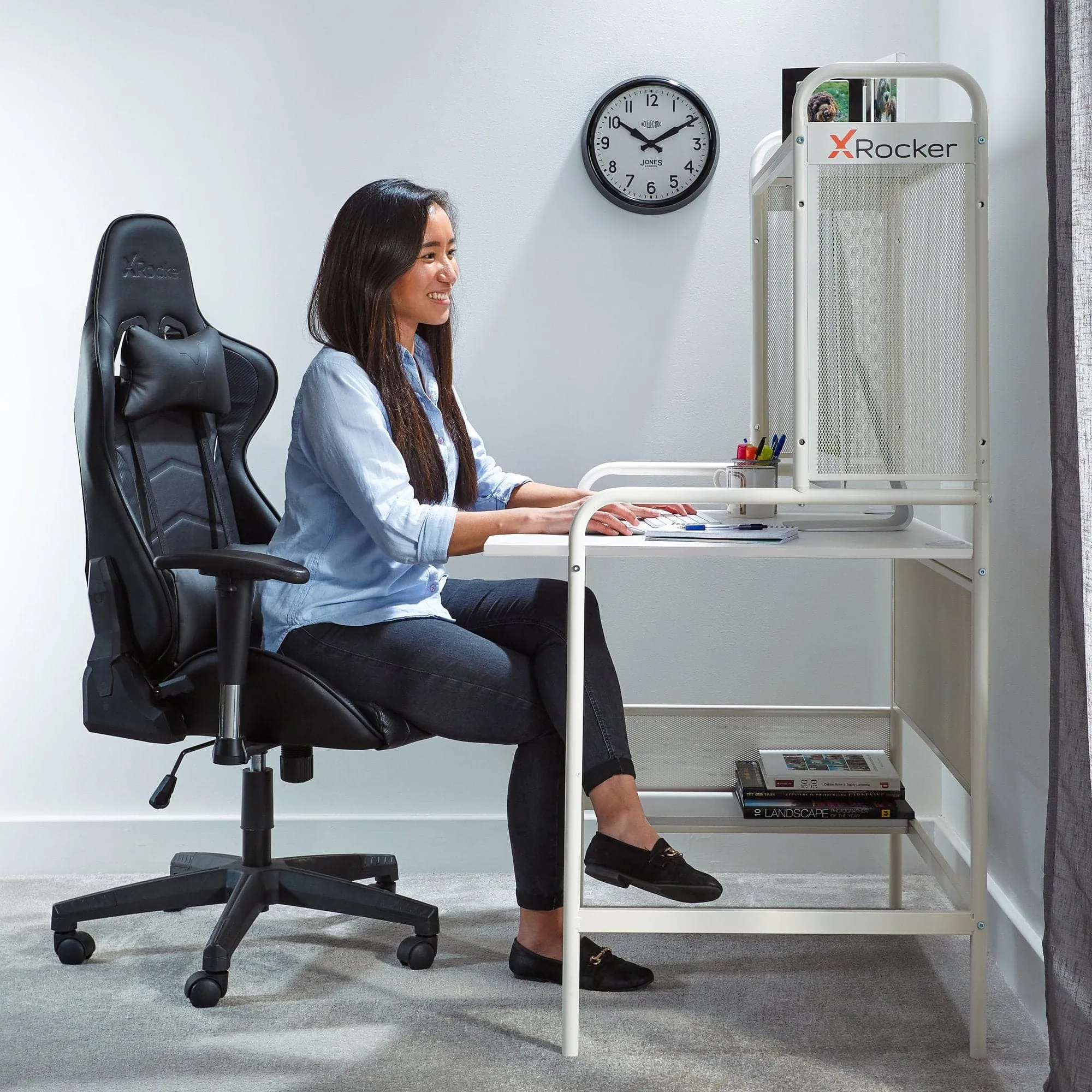 iCarus V2 Home Office Desk, White
