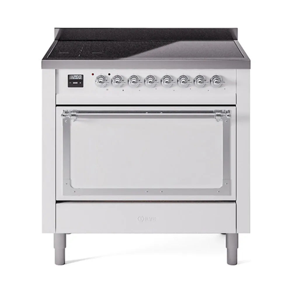 ILVE Nostalgie II Noblesse 36″ Induction Freestanding Range with Solid Door - UNI366QNMP