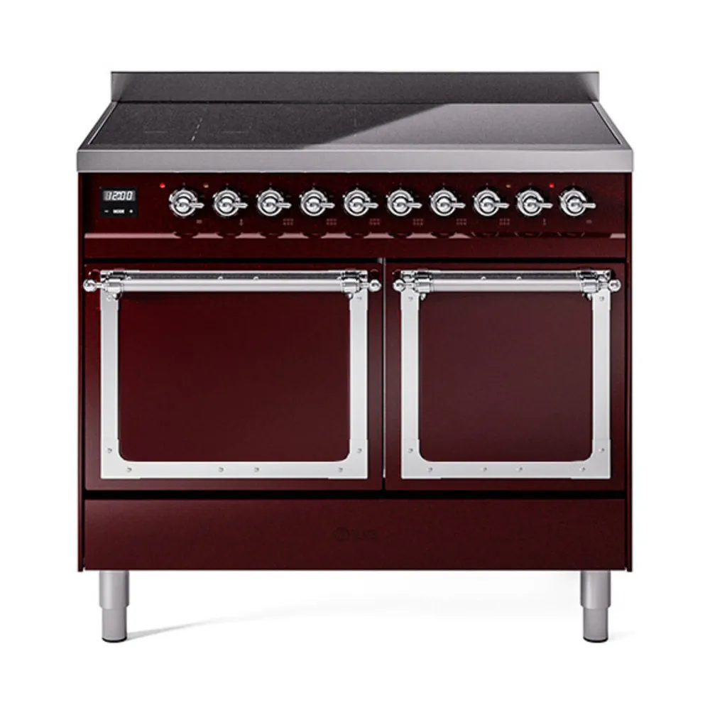 ILVE Nostalgie II Noblesse 40″ Induction Freestanding Range with Solid Door - UNDI406QNMP