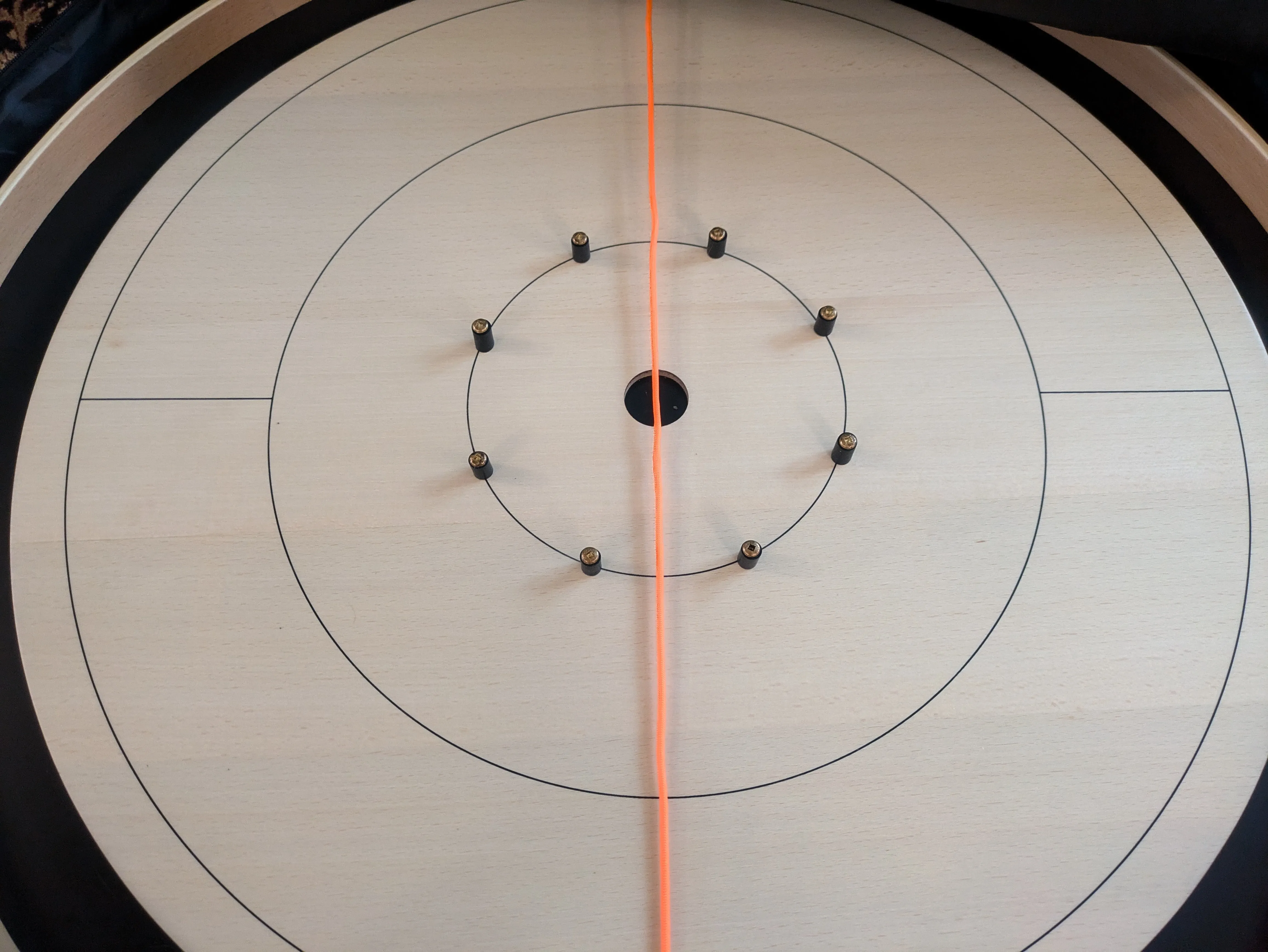 IMPERFECT/RETURNED: Beech ELITE Edition Crokinole Board (2025) Black Ditch   Bag IN STOCK!  #0106