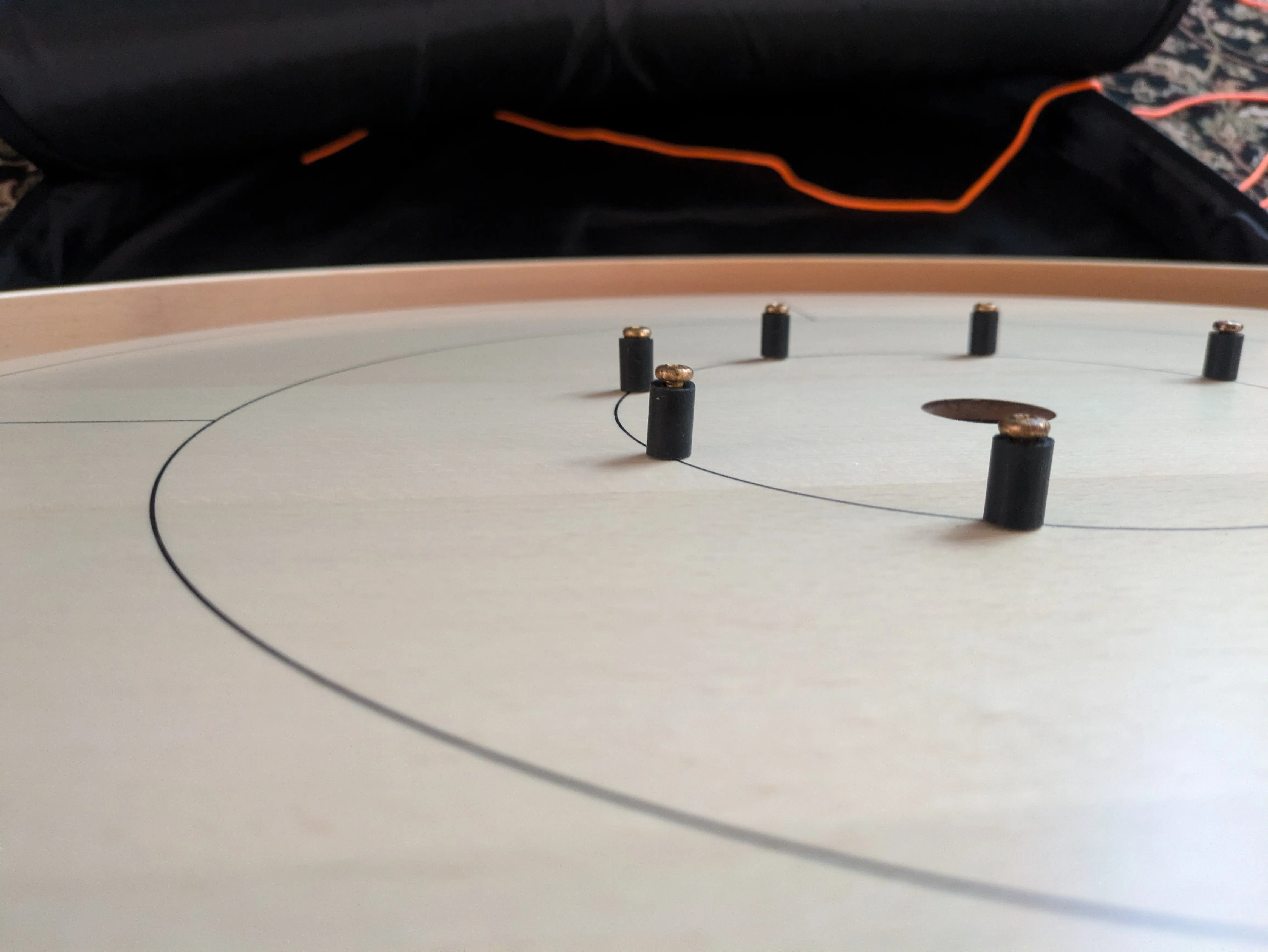 IMPERFECT/RETURNED: Beech ELITE Edition Crokinole Board (2025) Black Ditch   Bag IN STOCK!  #0106