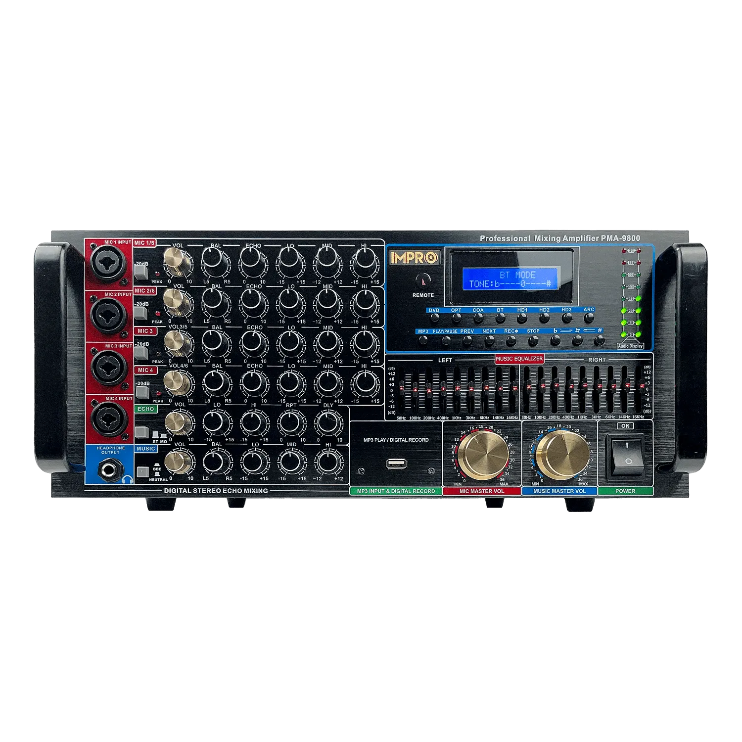 ImPro Epic Star Plus Package 3 with Mixing Amplifier, Speakers, Microphones, and Accessories (6 items)