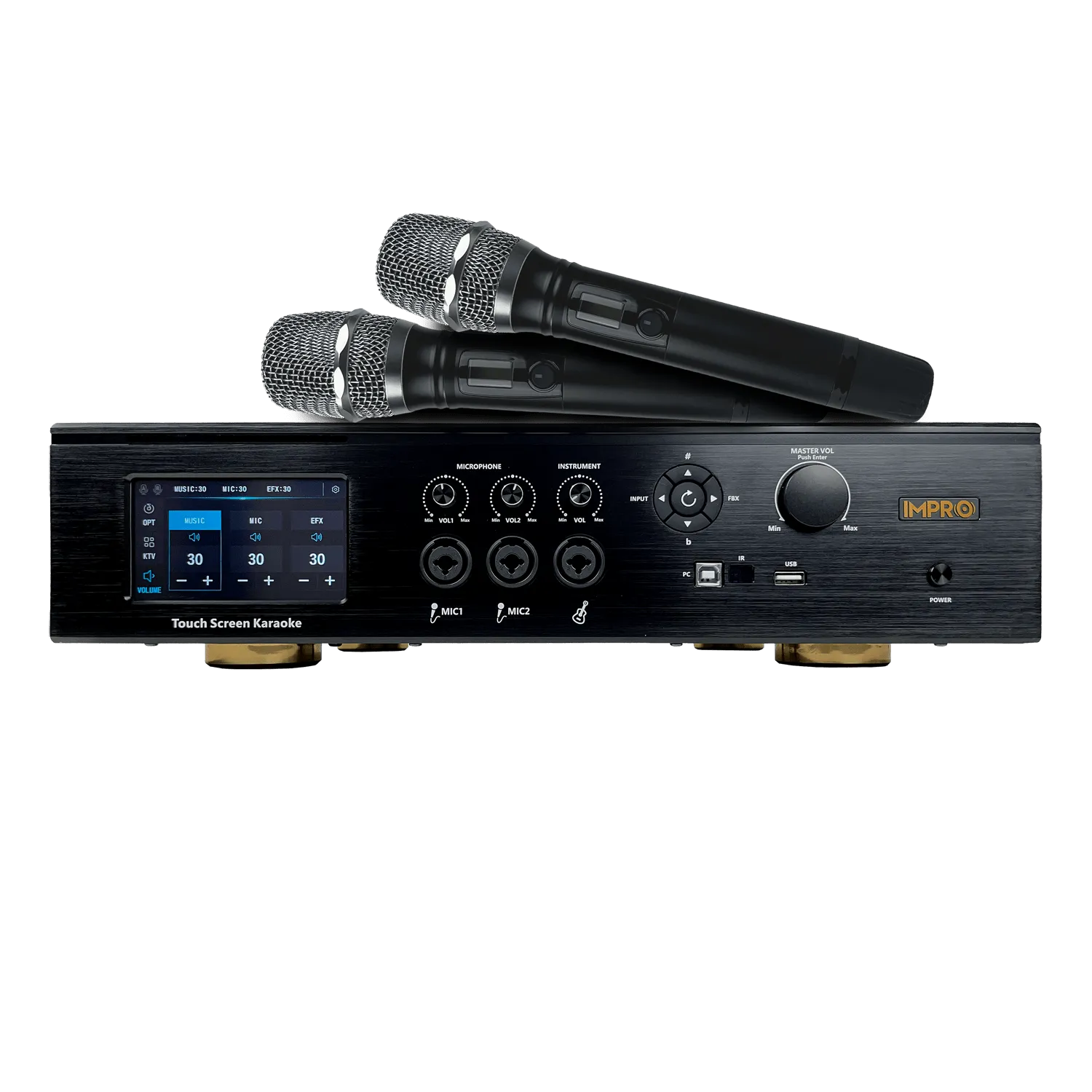 ImPro Star Package with Mixing Amplifier, Speakers, Microphones, and Accessories (4 items)