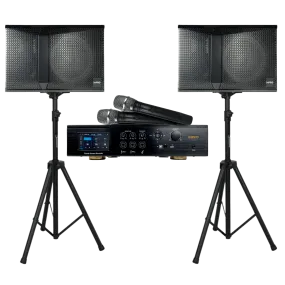 ImPro Star Package with Mixing Amplifier, Speakers, Microphones, and Accessories (4 items)