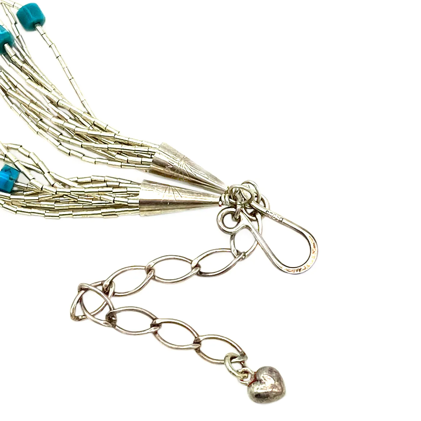 Jay King DTR Liquid Sterling Silver Necklace with Turquoise