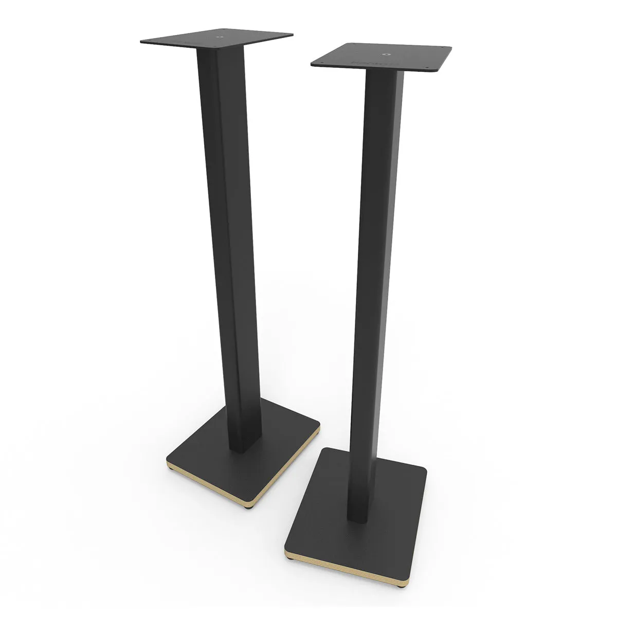 Kanto ST34P 34" Universal Bookshelf Speaker Floor Stand with Plywood Base- Black (Pair)