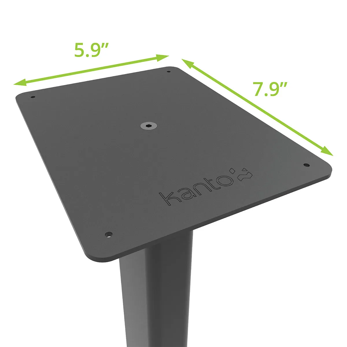 Kanto ST34P 34" Universal Bookshelf Speaker Floor Stand with Plywood Base- Black (Pair)