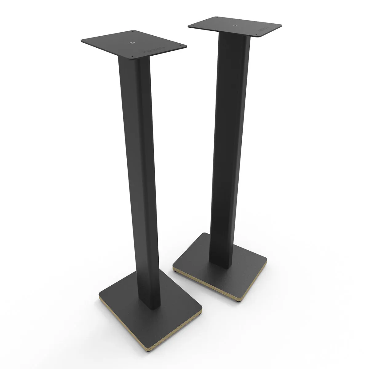 Kanto ST34P 34" Universal Bookshelf Speaker Floor Stand with Plywood Base- Black (Pair)