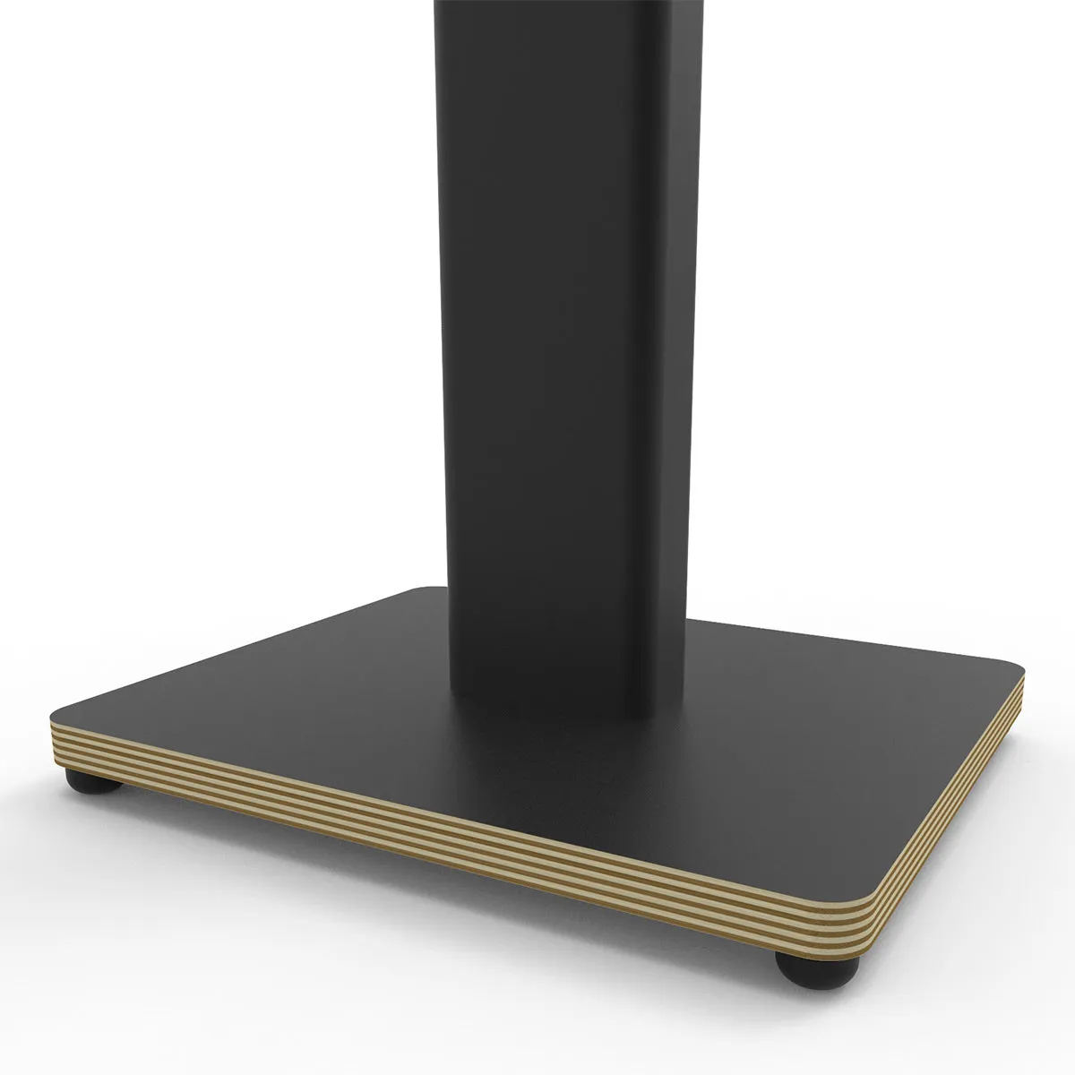 Kanto ST34P 34" Universal Bookshelf Speaker Floor Stand with Plywood Base- Black (Pair)