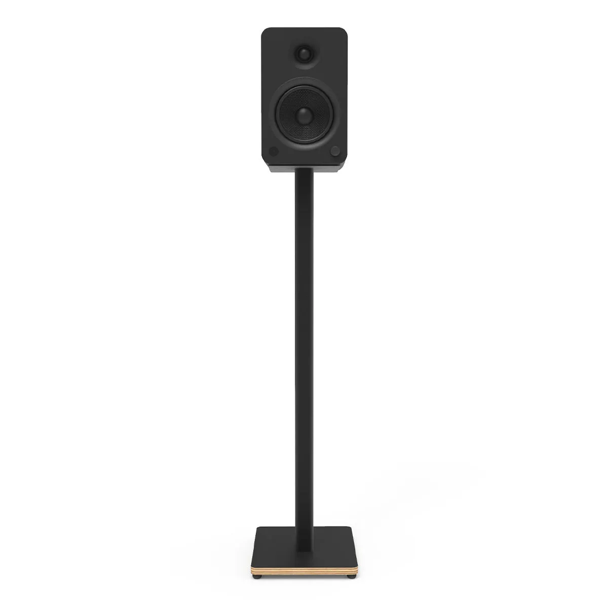 Kanto ST34P 34" Universal Bookshelf Speaker Floor Stand with Plywood Base- Black (Pair)