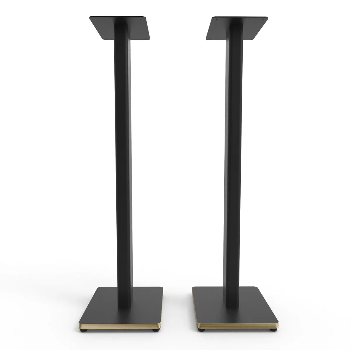 Kanto ST34P 34" Universal Bookshelf Speaker Floor Stand with Plywood Base- Black (Pair)