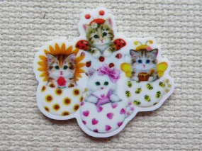 Kittens in Cups Needle Minder, Cover Minder, Magnet