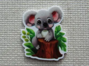 Koala on a Tree Stump Needle Minder, Cover Minder, Magnet