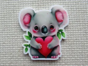 Koala with a Heart Needle Minder, Cover Minder, Magnet