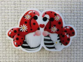 Ladybug Gnomes Needle Minder, Cover Minder, Magnet